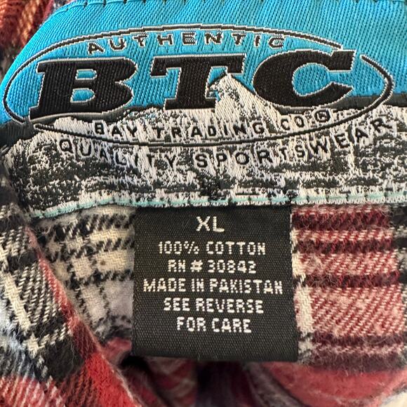 University of Montana Grizzlies Plaid Flannel Shirt XL Oversize Griz Football UM - Picture 5 of 6